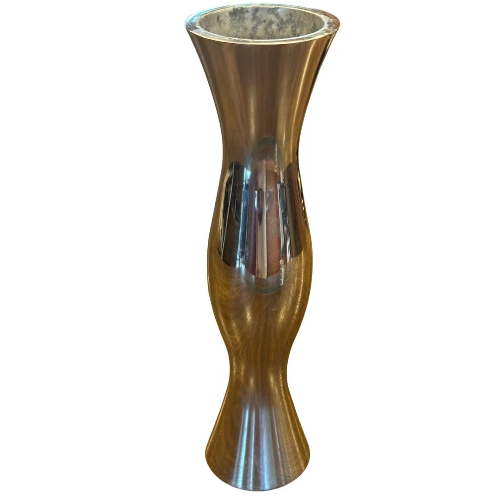 Nambe Studio Karim Rashid 66 Bud Vase Silver Alloy Vintage 1994 MCM 9 inch